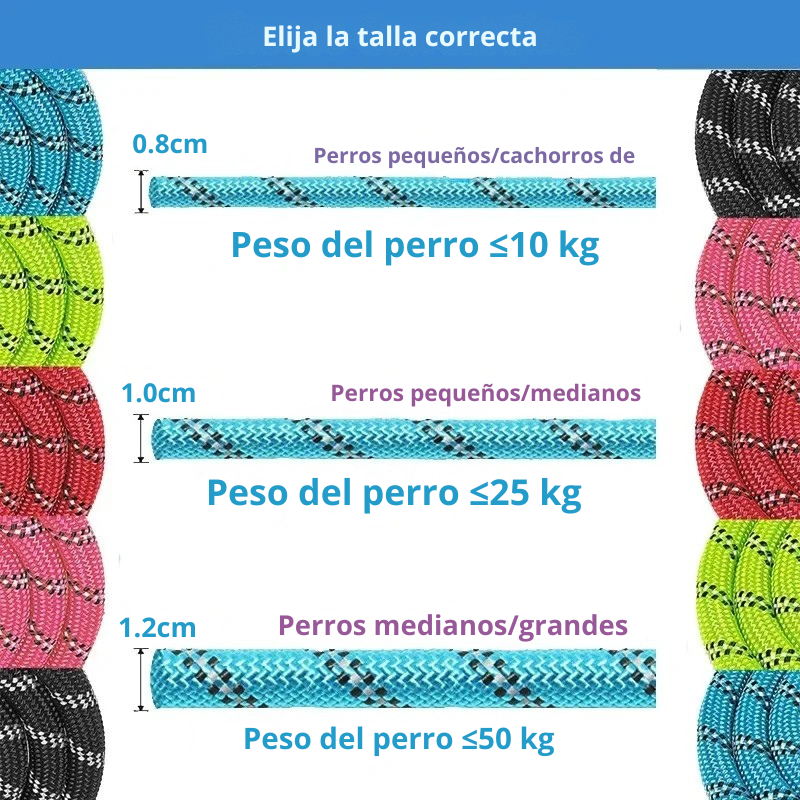 Correa Para Perros Fuerte Reflectante
