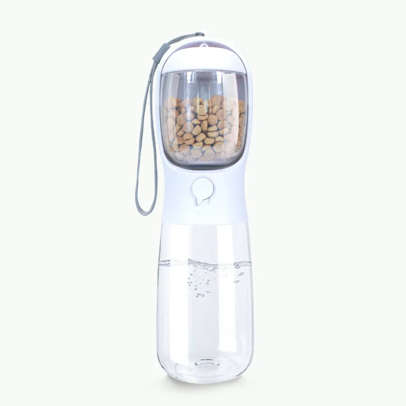 Botella de Agua Portátil con Comedero