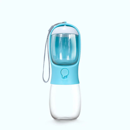 Botella de Agua Portátil con Comedero